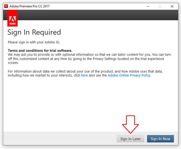 Hướng Dẫn Cài Đặt Adobe Premiere Pro 2017