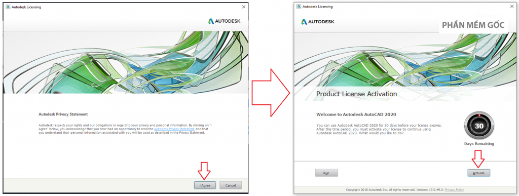 Hướng Dẫn active Autodesk AutoCAD 2020