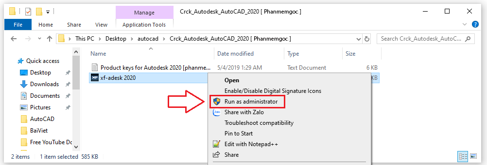 Hướng Dẫn active Autodesk AutoCAD 2020