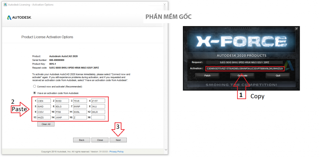 Hướng Dẫn active Autodesk AutoCAD 2020