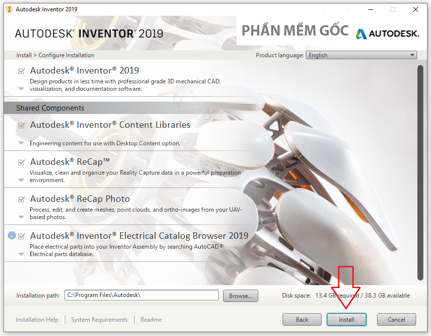 Hướng Dẫn Cài Đặt Inventor Professional 2019