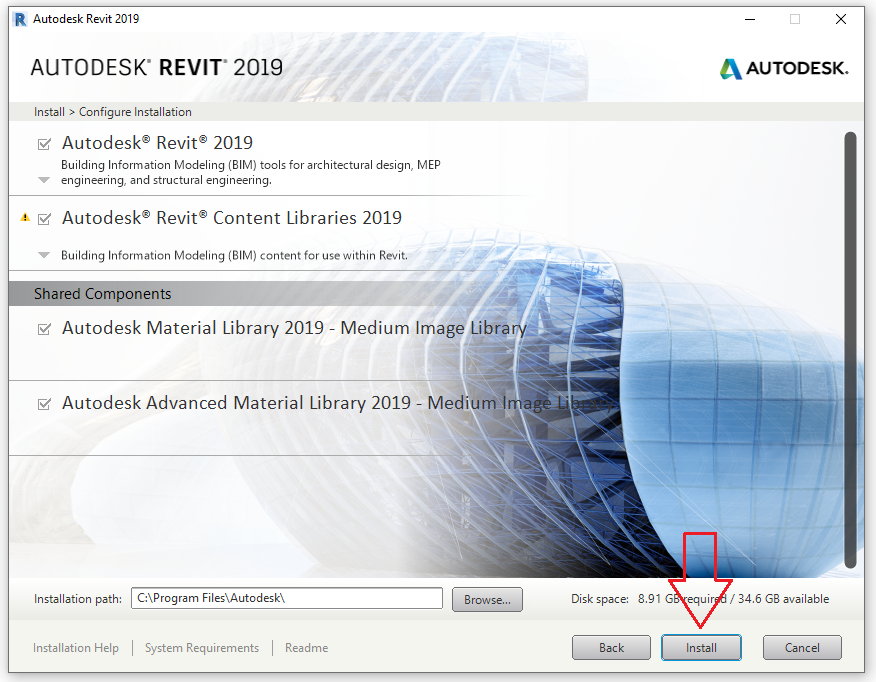 Hướng dẫn Cài Đặt Autodesk Revit 2019