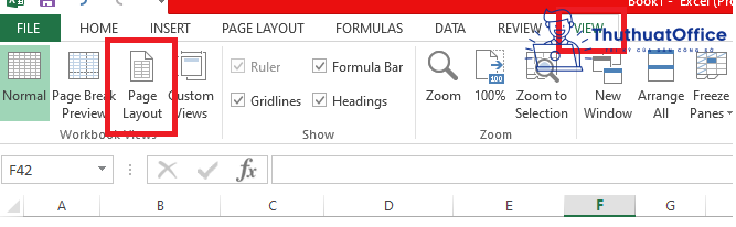 Đánh số trang trong Excel