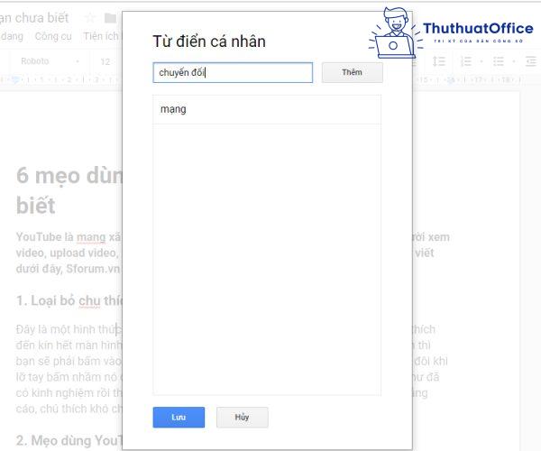 kiểm tra chính tả trong Word 05