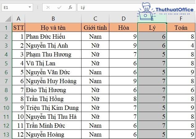 6 cách di chuyển hàng, di chuyển cột trong Excel 15