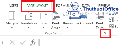 Đánh số trang trong Excel