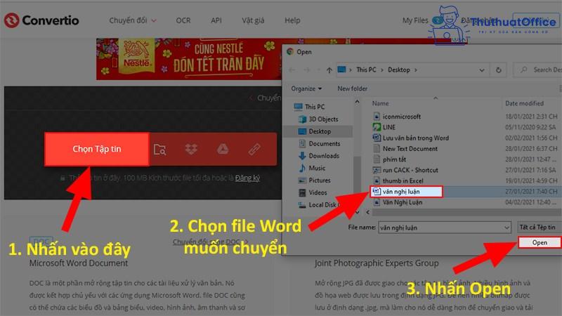 Cách chuyển file Word sang ảnh