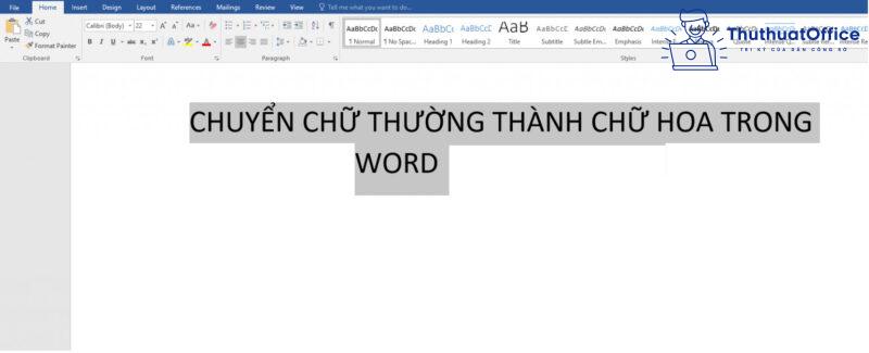 Các cách viết hoa trong Word cực đơn giản 11