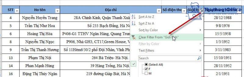 2 cách lọc dữ liệu trong Excel cực đơn giản bạn nên biết 9