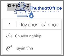 Cách viết công thức trong Word