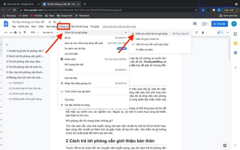 Cách sử dụng Google Docs