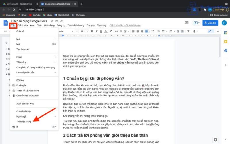 Cách sử dụng Google Docs