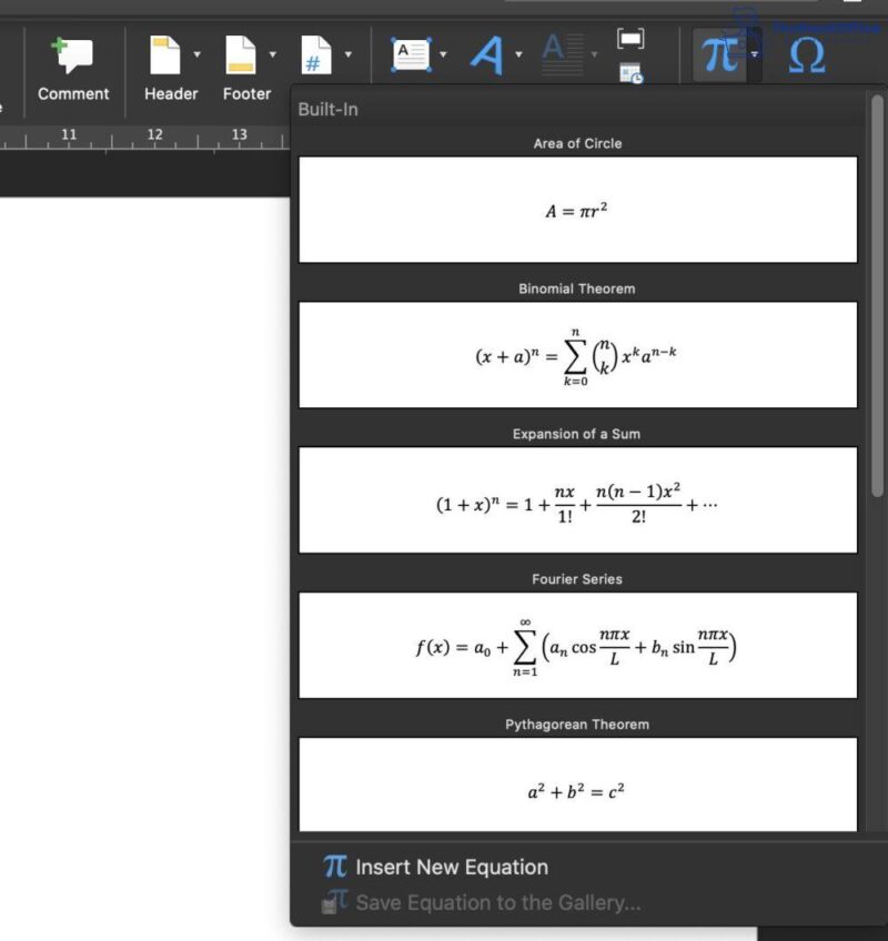 Cách viết công thức trong Word