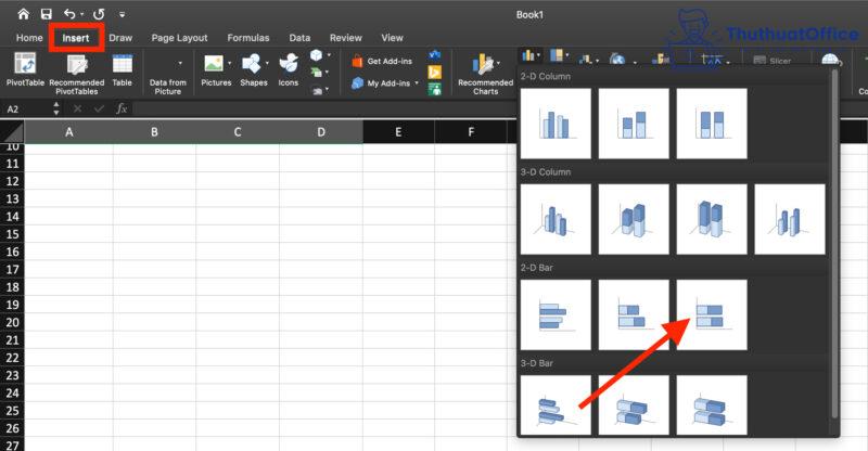 Vẽ biểu đồ trong Excel