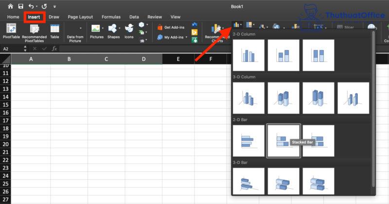 Vẽ biểu đồ trong Excel