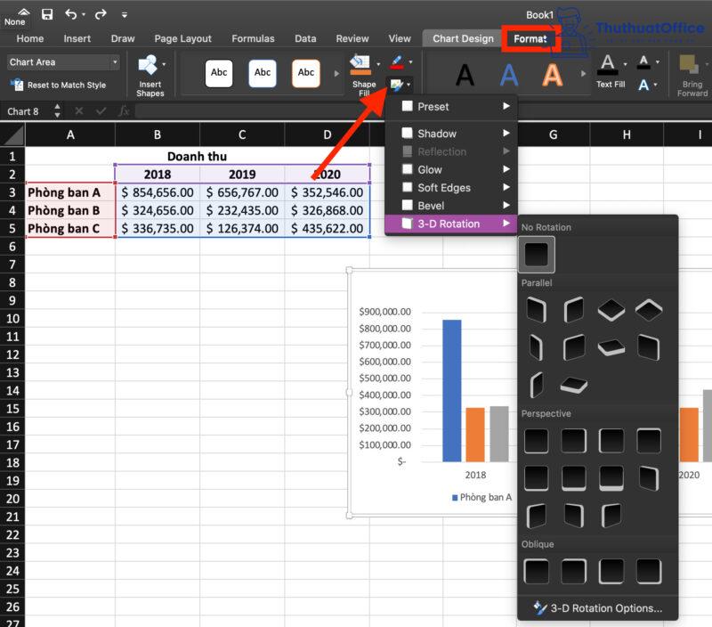 Vẽ biểu đồ trong Excel