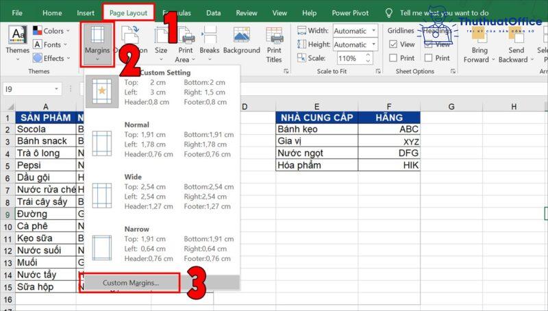 khắc phục in không hết trang trong excel