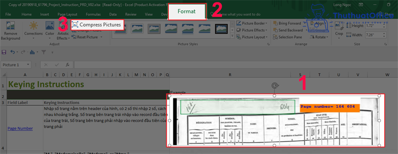 cách giảm dung lượng file excel