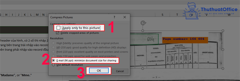 cách giảm dung lượng file excel