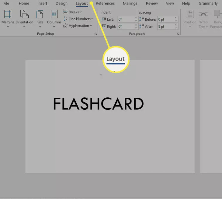 cach lam Flashcard bang Word 02