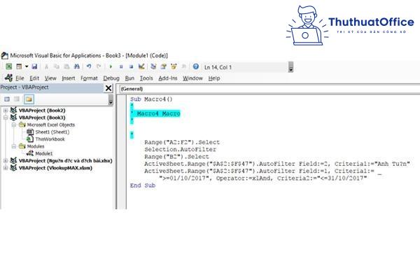 Lọc dữ liệu trong Excel