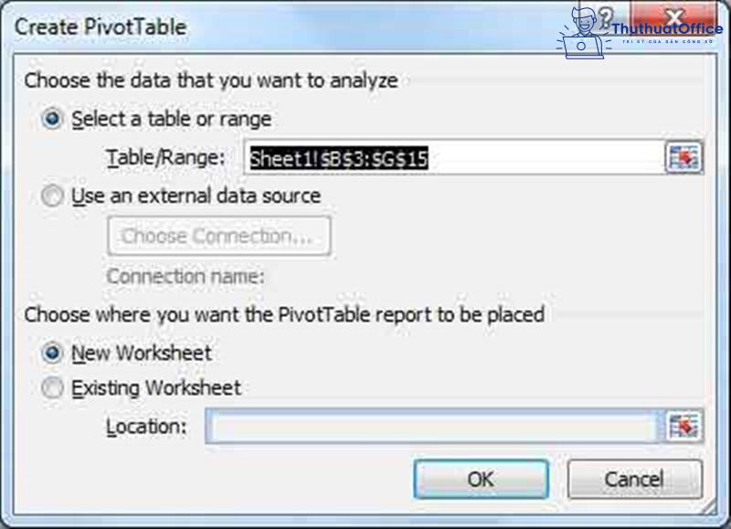 pivot table trong excel