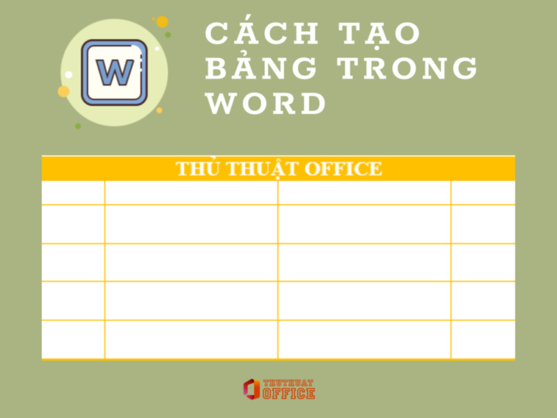 6 Cách tạo bảng trong Word nhanh chóng