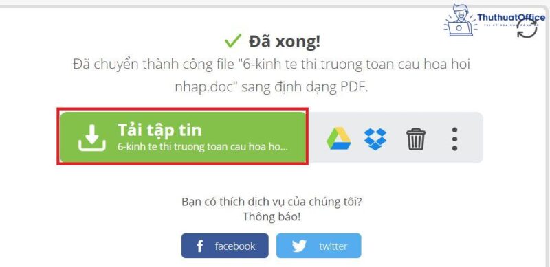 Cách tạo file PDF từ Google Docs