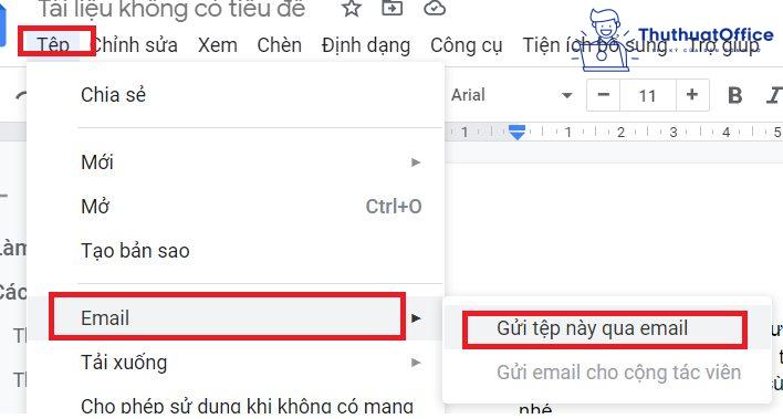 Cách tạo file PDF từ Google Docs