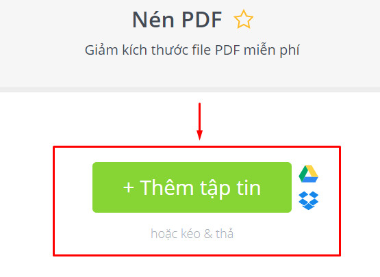 Tải file pdf cần nén