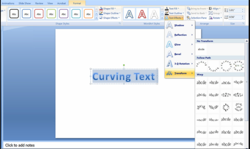 Cách làm chữ chạy liên tục trong Powerpoint 2010 05