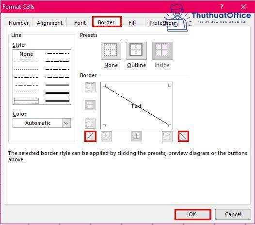 cách chia ô trong Excel