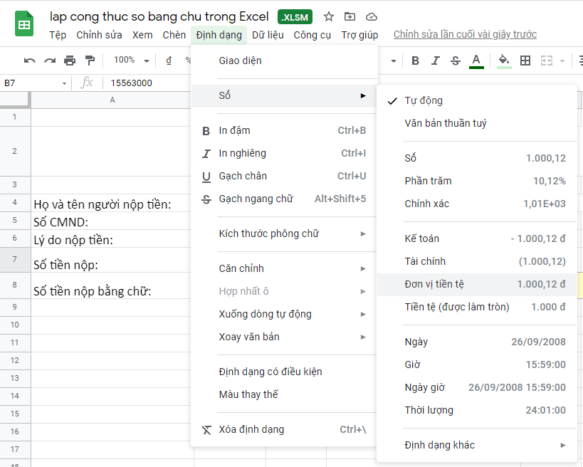 chinh sua file Excel tren google drive 04