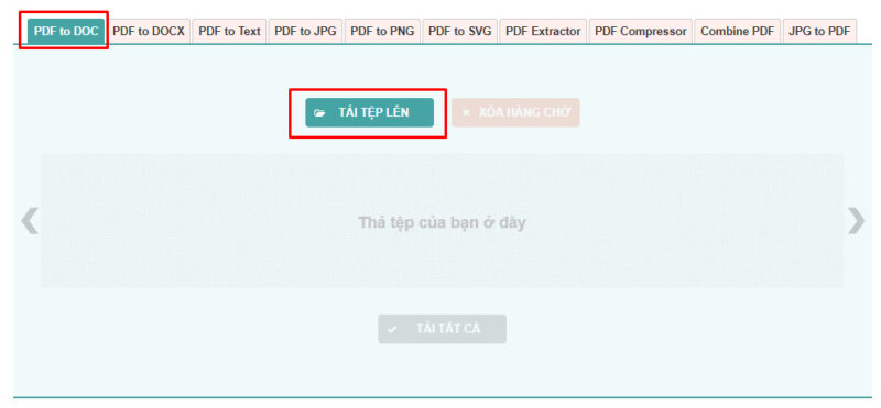 Chọn file PDF từ máy tính