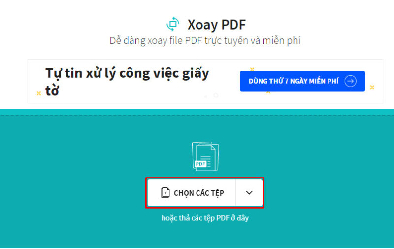 Chọn file PDF từ máy tính