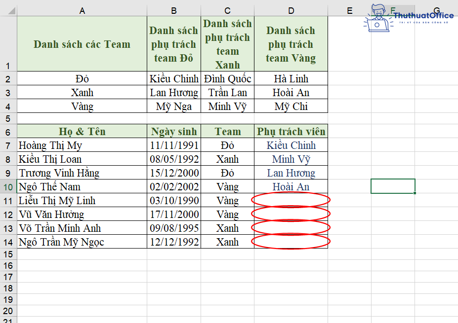 cách tạo Drop List trong Excel