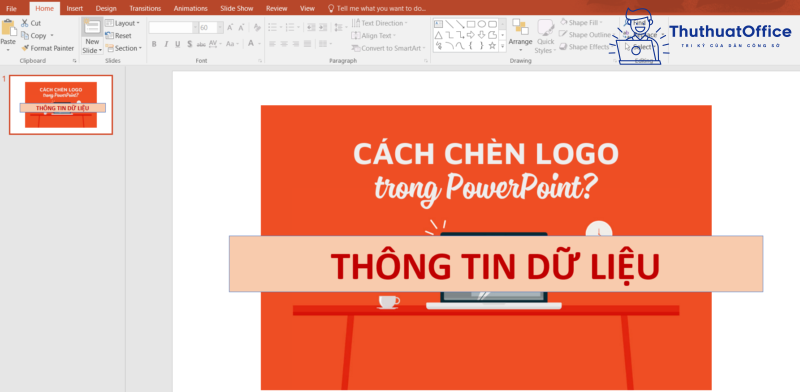 cách chèn logo vào PowerPoint