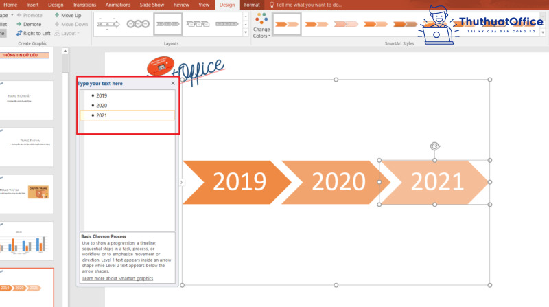 cách làm timeline trong PowerPoint