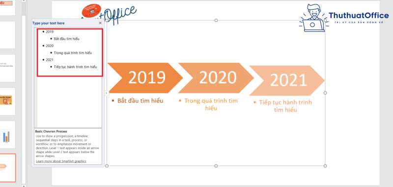 cách làm timeline trong PowerPoint