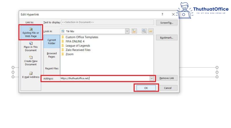 hyperlink trong PowerPoint
