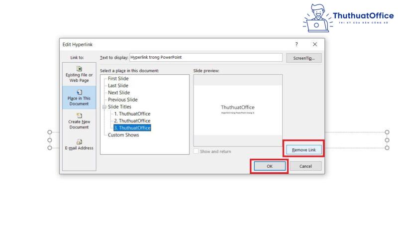 hyperlink trong PowerPoint