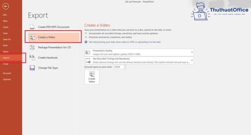 làm video bằng PowerPoint