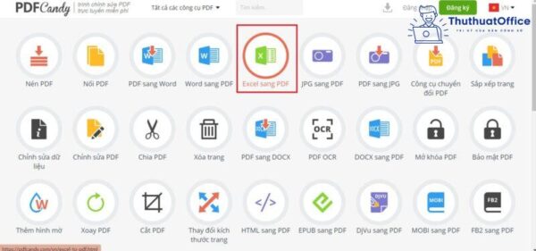 Chuyển file excel sang pdf không mất định dạng