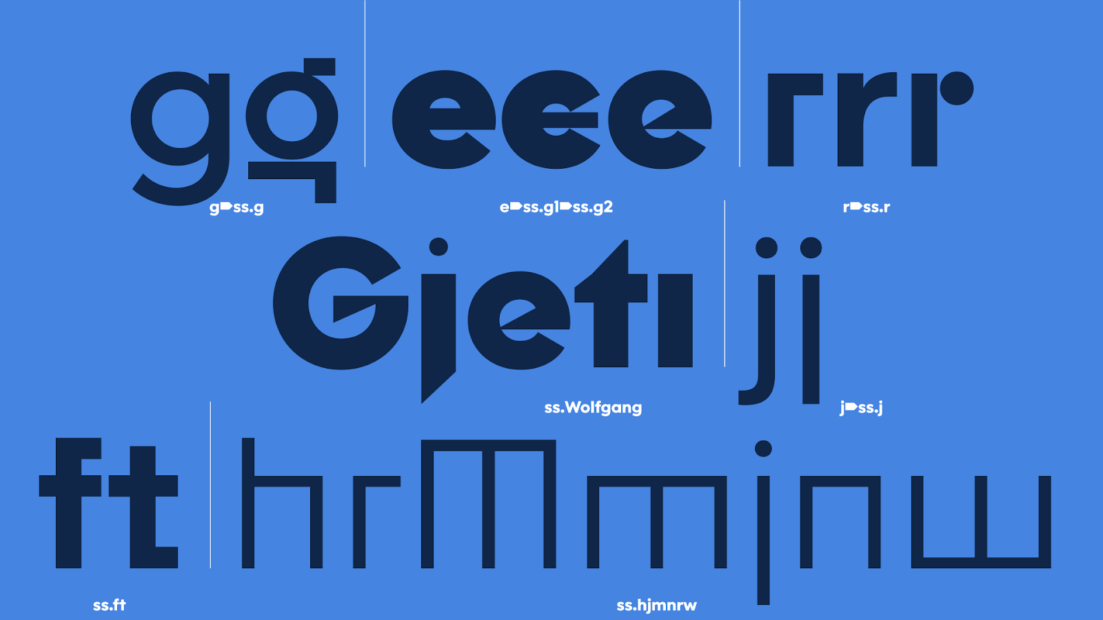 Cina GEO Typeface Family Preview 5