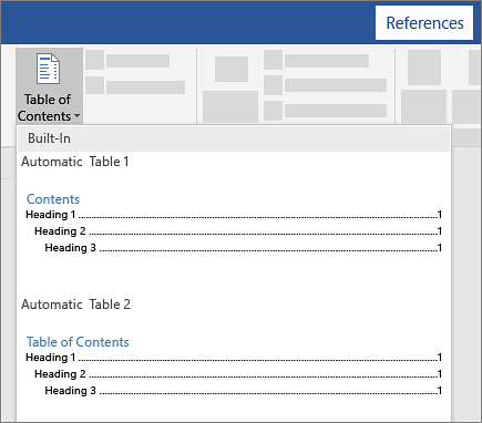 lỗi tạo mục lục trong Word 2010