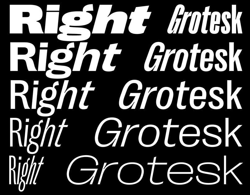 Right Grotesk Font Family