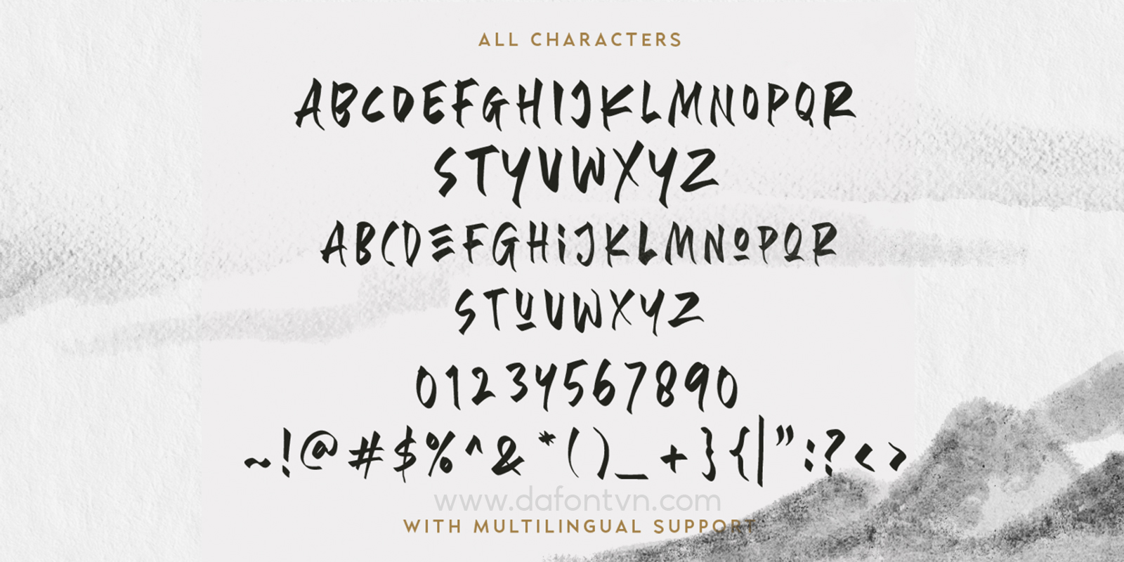 Font Designors All Characters