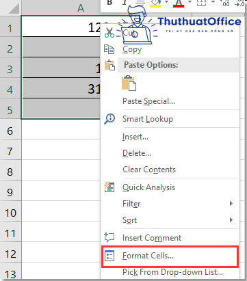 Cách hiện số 0 trong Excel 05