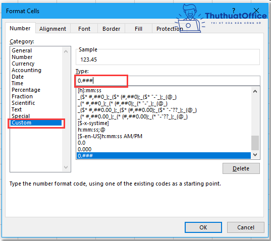 Cách hiện số 0 trong Excel 09