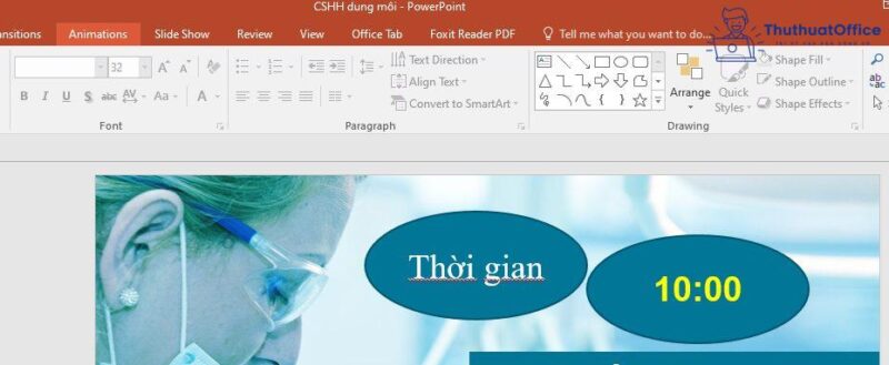 Đồng hồ đếm ngược trong PowerPoint